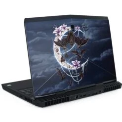 Gothic Moon With Bats And Flowers By Sarah Richter Dell Alienware Skin