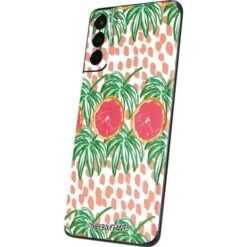 Bouffants And Broken Hearts Graphic Grapefruit Galaxy S21 5G Skin -Skinit Store graphic grapefruit galaxy s21 5g skin 1613625735 SKNBFNTBH15GLXY21 PR 02