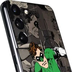 DC Comics Green Lantern Vintage Action Pose Pattern Galaxy S22 Skin -Skinit Store green lantern mixed media galaxy s22 skin 1646266157 SKNDCMIXM01GLXY22 PR 03