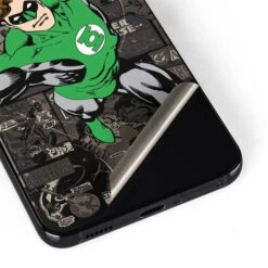 DC Comics Green Lantern Vintage Action Pose Pattern Galaxy S22 Skin -Skinit Store green lantern mixed media galaxy s22 skin 1646266157 SKNDCMIXM01GLXY22 PR 04