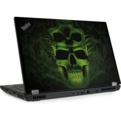 Liquid Blue Green Skulls Lenovo ThinkPad Skin