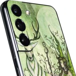 Amy Brown Guardian Fairy And Stag Galaxy S22 Plus Skin -Skinit Store guardian fairy and stag galaxy s22 plus skin 1646336849 SKNTNCAMY03GLX22P PR 03