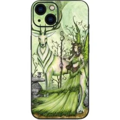 Amy Brown Guardian Fairy And Stag IPhone 14 Plus Skin