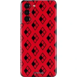 DC Comics Harley Quinn Logo Pattern Galaxy S21 5G Skin