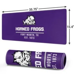 Texas Christian University Horned Frogs Fort Worth Gaming Mouse Pad -Skinit Store horned frogs fort worth extra large gaming mouse pad 1711381318 MSPTXCHRU05GAMGXL PR 02