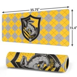 Wizarding World Harry Potter Hufflepuff Crest Gaming Mouse Pad -Skinit Store hufflepuff crest extra large gaming mouse pad 1683757924 MSPHRYPTR18GAMGXL PR 02