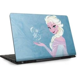 Disney Frozen Ice Blue Elsa Art Dell Inspiron Skin
