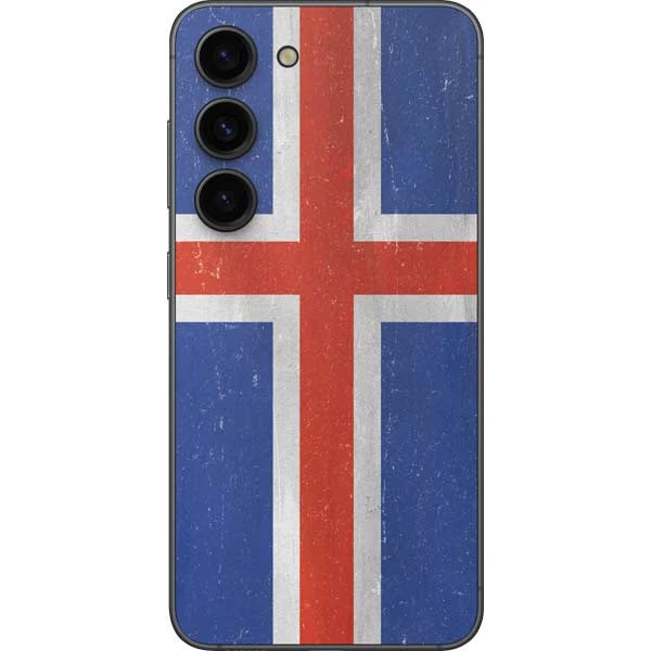 Iceland Flag Distressed Galaxy S23 Skin 3 Iceland Flag Distressed Galaxy S23 Skin