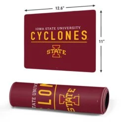 Iowa State University Athletic Text Gaming Mouse Pad