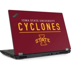 Iowa State University Athletic Text Lenovo ThinkPad Skin