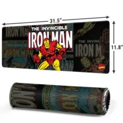 Marvel Classic Comics Iron Man Action Vintage Gaming Mouse Pad -Skinit Store iron man action vintage large gaming mouse pad 1747234033 MSPMRVCOM10GAMGLG PR 02