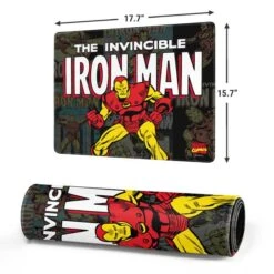 Marvel Classic Comics Iron Man Action Vintage Gaming Mouse Pad -Skinit Store iron man action vintage medium gaming mouse pad 1747234033 MSPMRVCOM10GAMGMD PR 02