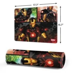 Marvel Iron Man Three Panel Gaming Mouse Pad -Skinit Store iron man three panel medium gaming mouse pad 1746194161 MSPMRVIRN04GAMGMD PR 02