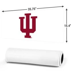 Indiana University IU Logo White Gaming Mouse Pad -Skinit Store iu logo white extra large gaming mouse pad 1677875672 MSPIHOOSR02GAMGXL PR 02