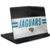NFL Jacksonville Jaguars White Striped Dell Alienware Skin