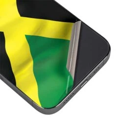 Jamaica Flag IPhone 14 Pro Skin -Skinit Store jamaica flag iphone 14 pro skin 1662674314 SKNFLGJAMX1IPH14P PR 03