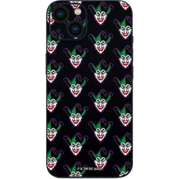 DC Comics The Joker Logo Pattern IPhone 14 Plus Skin 3 DC Comics The Joker Logo Pattern IPhone 14 Plus Skin