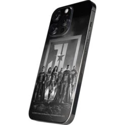 The Justice League (2017) Justice League Black And White IPhone 15 Pro Max Skin -Skinit Store justice league black and white iphone 15 pro max skin 1694187083 SKNJLSNDR01IP15PM PR 02