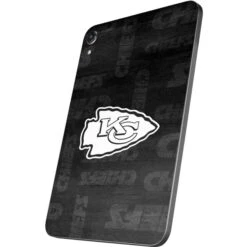 NFL Kansas City Chiefs Black & White Apple IPad Mini Skin -Skinit Store kansas city chiefs black white ipad mini 7th gen skin 1741965188 SKNNFLBWH16IPADM7 PR 02