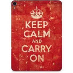Keep Calm And Carry On Distressed Apple IPad Pro Skin