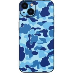 Light Blue Street Camo IPhone 14 Plus Skin