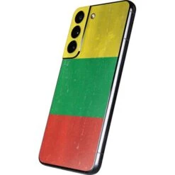 Lithuania Flag Distressed Galaxy S22 Skin -Skinit Store lithuania flag distressed galaxy s22 skin 1646266138 SKNFLGDIS68GLXY22 PR 02