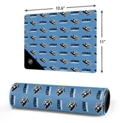 NHL Utah Mammoth Logo Pattern Gaming Mouse Pad