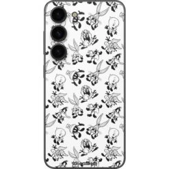 Looney Tunes Big Head Pattern Galaxy S23 Skin