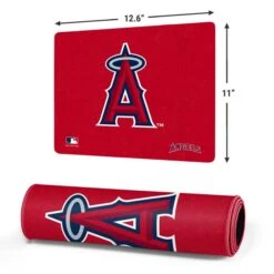 MLB Los Angeles Angels - Solid Distressed Gaming Mouse Pad