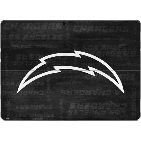 NFL Los Angeles Chargers Black & White Surface Pro 8 Skin 3 NFL Los Angeles Chargers Black & White Surface Pro 8 Skin