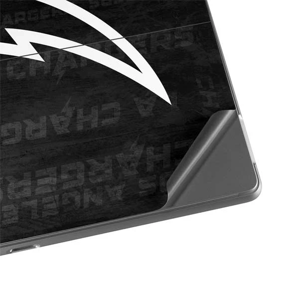NFL Los Angeles Chargers Black & White Surface Pro 8 Skin 6 NFL Los Angeles Chargers Black & White Surface Pro 8 Skin - Image 4