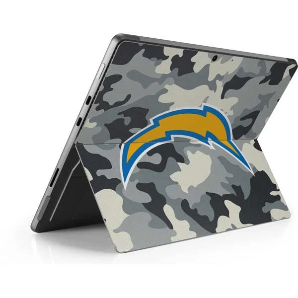 NFL Los Angeles Chargers Camo Surface Pro 8 Skin 5 NFL Los Angeles Chargers Camo Surface Pro 8 Skin - Image 3