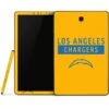 NFL Los Angeles Chargers Yellow Performance Series Samsung Galaxy Tab Skin