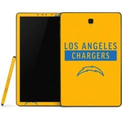 NFL Los Angeles Chargers Yellow Performance Series Samsung Galaxy Tab Skin