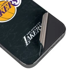 NBA Los Angeles Lakers Black Primary Logo IPhone 14 Pro Skin -Skinit Store los angeles lakers black primary logo iphone 14 pro skin 1662674287 SKNDSTLAK01IPH14P PR 03