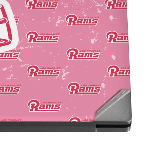 NFL Los Angeles Rams Pink Logo Blast Dell XPS Skin 6 NFL Los Angeles Rams Pink Logo Blast Dell XPS Skin - Image 4