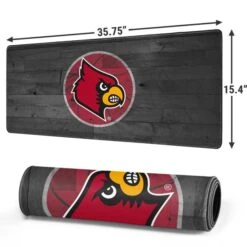 University Of Louisville Cardinals Basketball Gaming Mouse Pad -Skinit Store louisville cardinals basketball extra large gaming mouse pad 1712173344 MSPLVCARD02GAMGXL PR 02