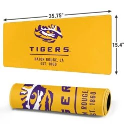 Louisiana State University - LSU Tigers Baton Rouge Yellow Gaming Mouse Pad -Skinit Store lsu tigers baton rouge yellow extra large gaming mouse pad 1711037491 MSPLSUTIG07GAMGXL PR 02