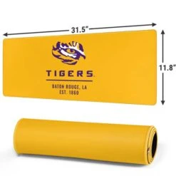 Louisiana State University - LSU Tigers Baton Rouge Yellow Gaming Mouse Pad -Skinit Store lsu tigers baton rouge yellow large gaming mouse pad 1711037490 MSPLSUTIG07GAMGLG PR 02