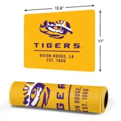 Louisiana State University - LSU Tigers Baton Rouge Yellow Gaming Mouse Pad