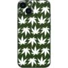 Marijuana Leaf White Pattern IPhone 14 Plus Skin
