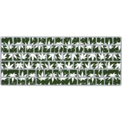 Marijuana Leaf White Pattern Magic Keyboard Skin