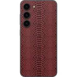 Marsala Snake Skin Galaxy S23 Skin