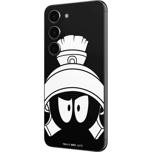 Looney Tunes Marvin The Martian Black And White Galaxy S23 Skin 4 Looney Tunes Marvin The Martian Black And White Galaxy S23 Skin - Image 2