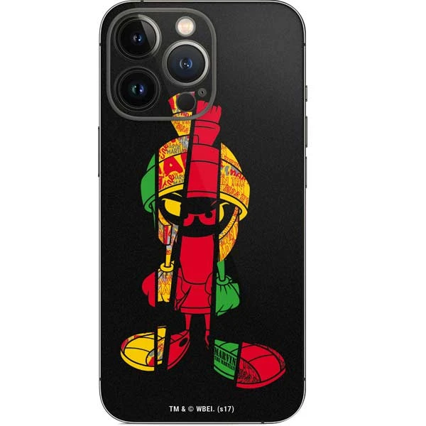 Looney Tunes Marvin The Martian Sliced IPhone 14 Pro Skin 3 Looney Tunes Marvin The Martian Sliced IPhone 14 Pro Skin