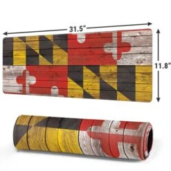 Maryland Flag Dark Wood Gaming Mouse Pad -Skinit Store maryland flag dark wood large gaming mouse pad 1681246449 MSPTFDKWD18GAMGLG PR 02