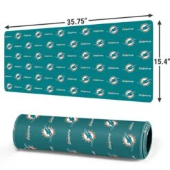 NFL Miami Dolphins Blitz Series Gaming Mouse Pad -Skinit Store miami dolphins blitz series extra large gaming mouse pad 1655246157 MSPNFLPTN19GAMGXL PR 02