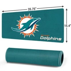 NFL Miami Dolphins Distressed- Aqua Gaming Mouse Pad -Skinit Store miami dolphins distressed aqua extra large gaming mouse pad 1658346464 MSPDSTMDL04GAMGXL PR 02