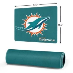NFL Miami Dolphins Distressed- Aqua Gaming Mouse Pad -Skinit Store miami dolphins distressed aqua medium gaming mouse pad 1658346458 MSPDSTMDL04GAMGMD PR 02
