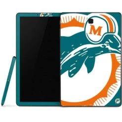 NFL Miami Dolphins Retro Logo Samsung Galaxy Tab Skin